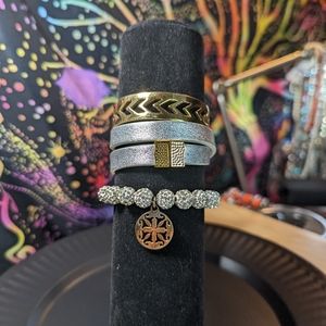 Rustic Cuff bracelet trio RC15